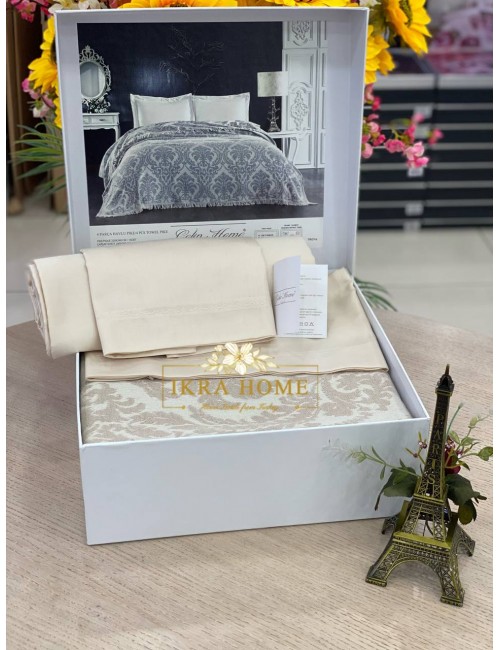 Gelin home | TROYA SAMPANYA Комплект постельного белья из 4-х предметов с покрывалом